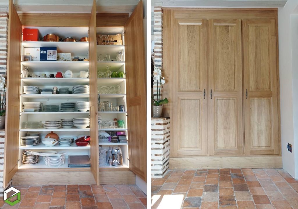 Fabrication sur mesure d'un vaisselier Salbris-Loir et Cher (41)