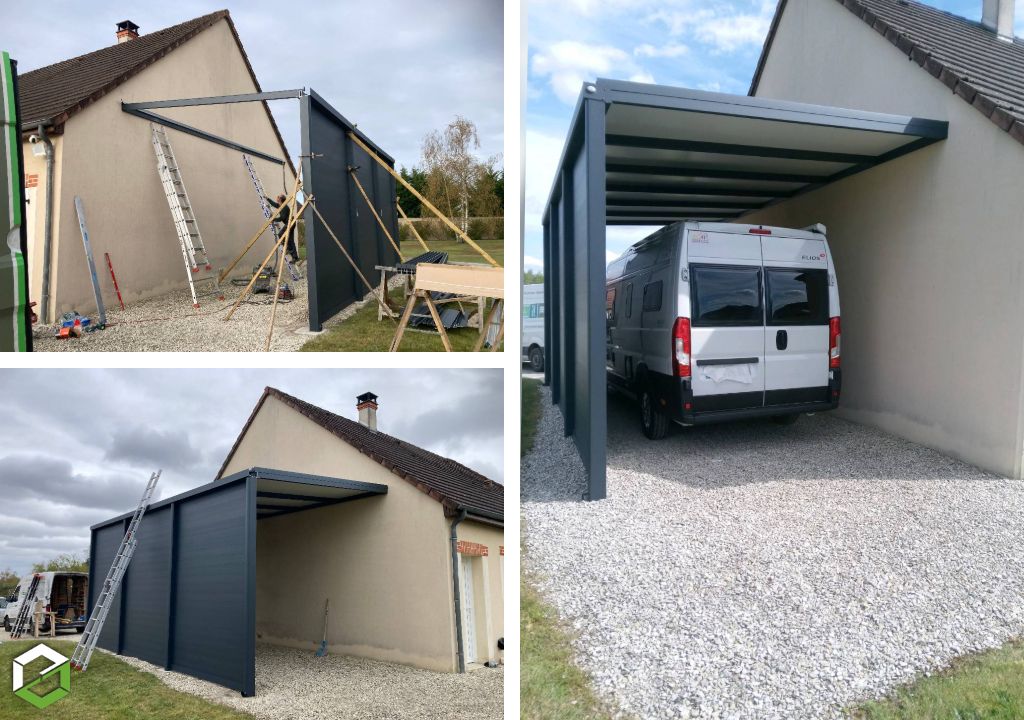 Carport tout aluminium camping car -Loir et Cher (41)