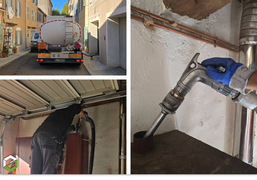 Distribution de fioul domestique pour les clients particuliers