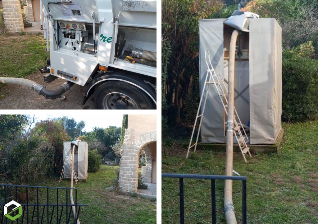 Consultez la chantier : livraison à domicile de granulés en vrac