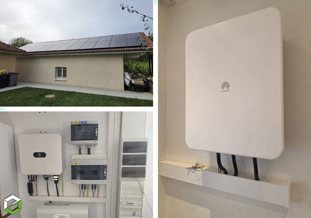 Installation photovoltaïque 12kwc Huawei avec batterie de stockage