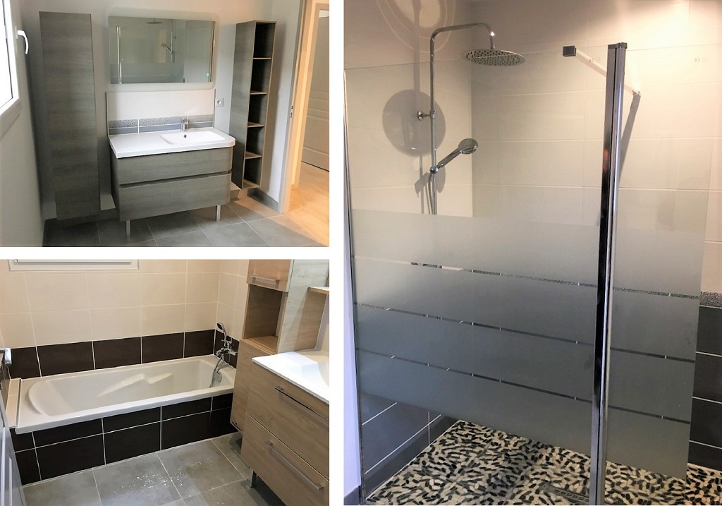 Ets PPCZ : Installation sanitaire avec création de salle de bain neuve sur mesure dans une maison neuve