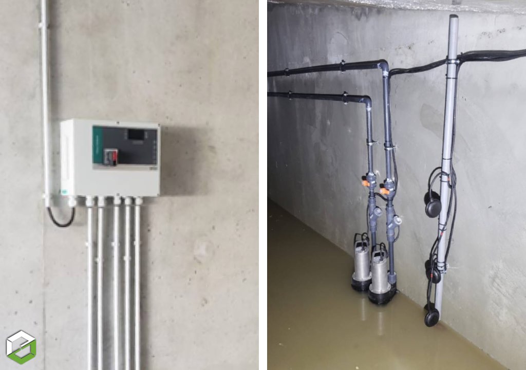 Ets PPCZ : Realisation des pompes de relevage pour eau pluviale d'un immeuble neuf de 29 logements