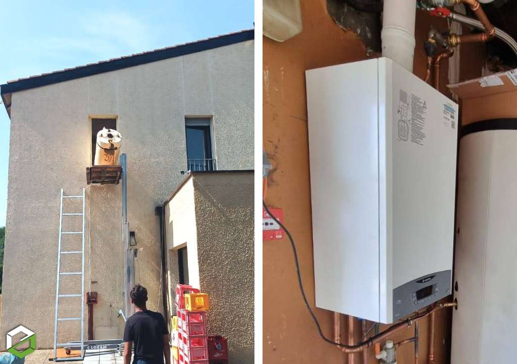 Ets PPCZ : Installation d'une chaudière gaz condensation et d'un ballon d'eau chaude ariston