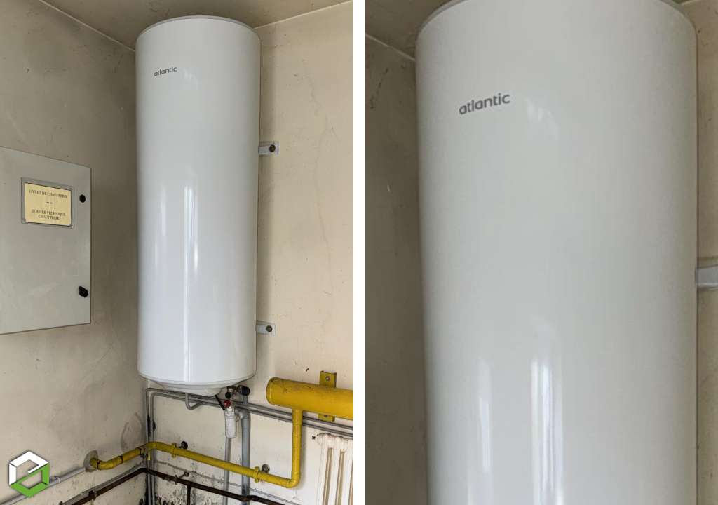 Ets PPCZ :  REMPLACEMENT D'UN CHAUFFE-EAU 300 LITRES Atlantic