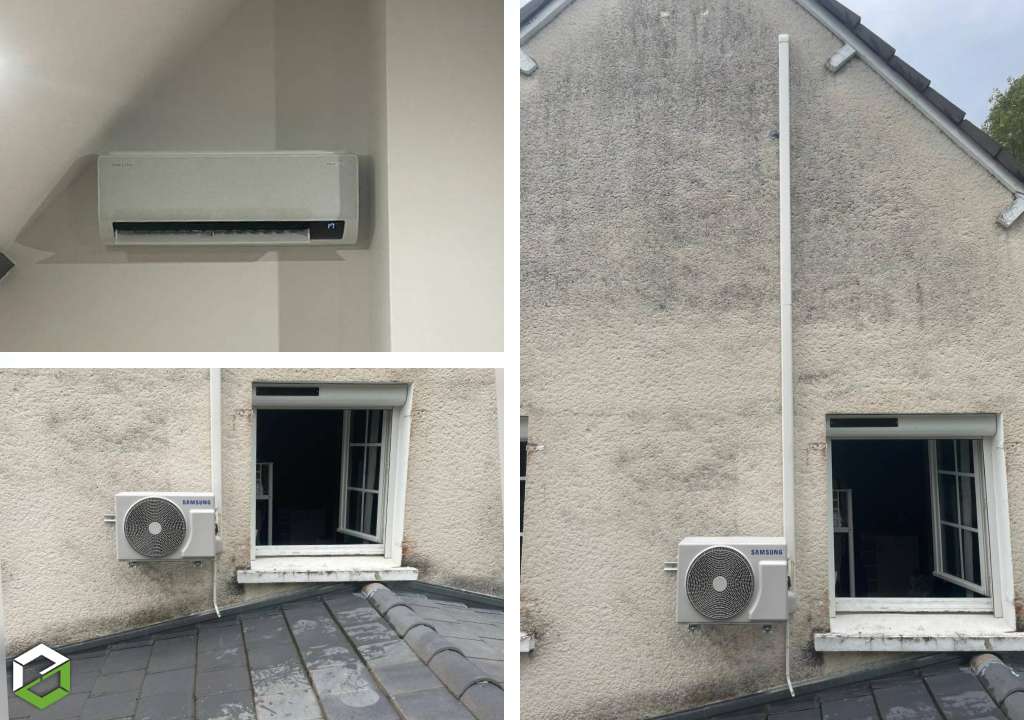 Ets PPCZ : Installation d'une climatisation samsung wind free dans les combles