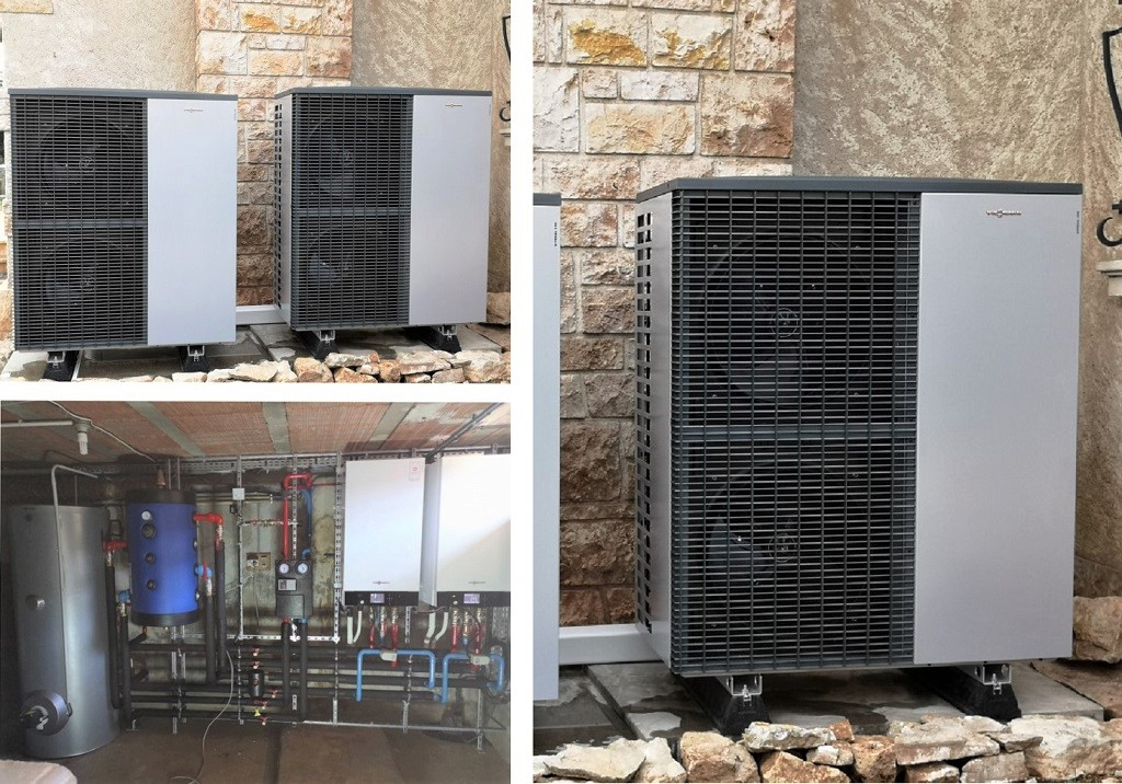 mise en service d'une cascade de deux viessmann vitocal 200s 