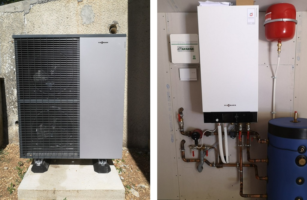mise en service d'une pompe à chaleur viessmann vitocal 200s 