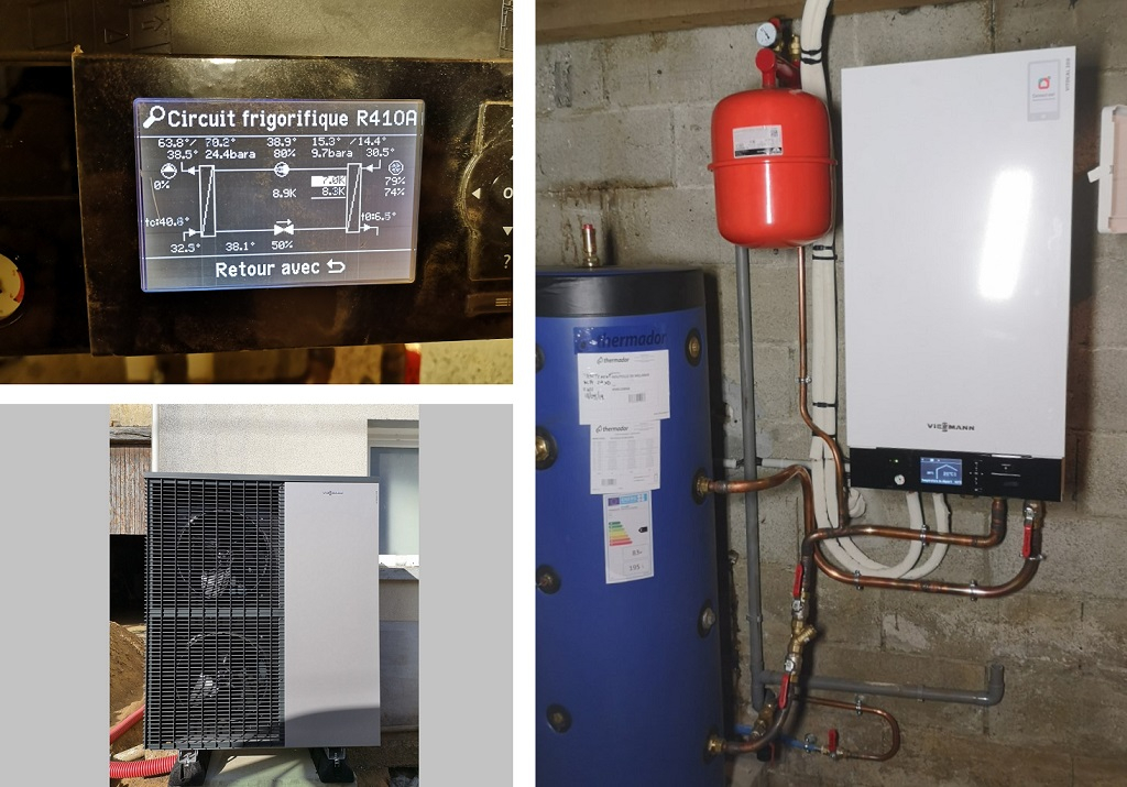 mise en service d'une pompe à chaleur viessmann 