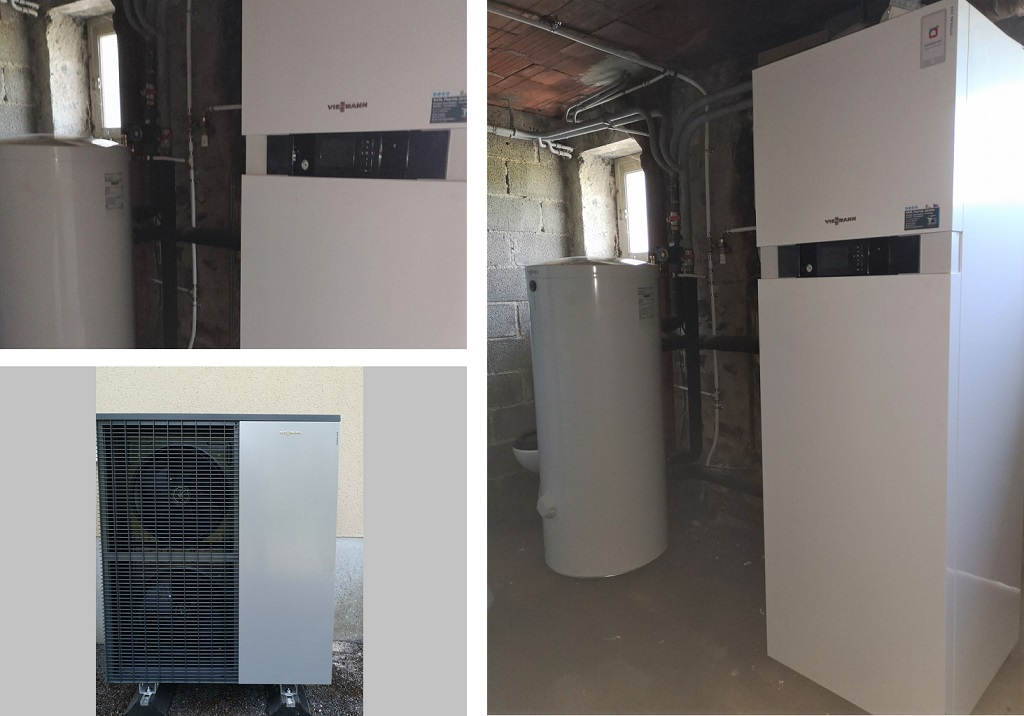 mise en service d'une pompe à chaleur viessmann vitocal 222s 