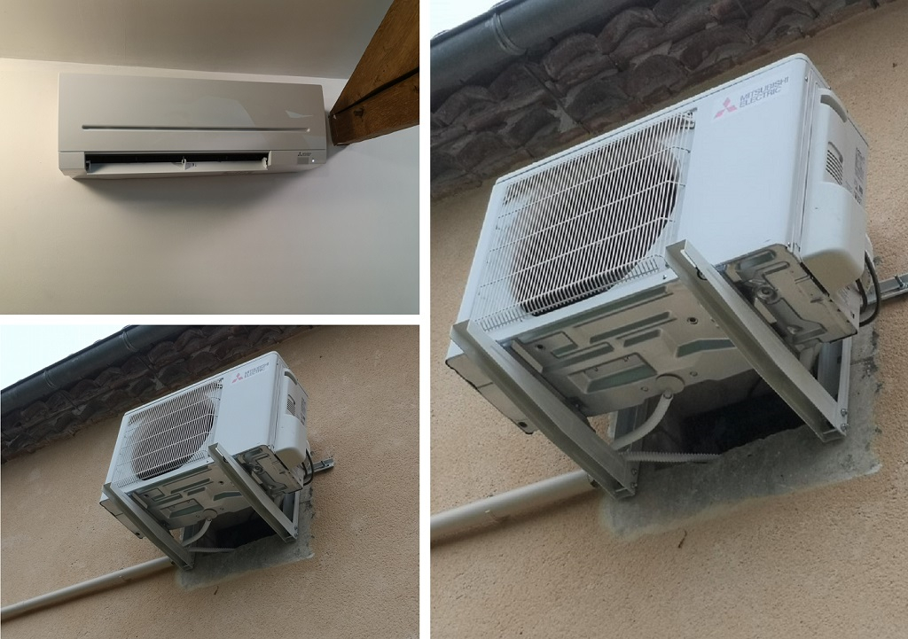 mise en service d'une climatisation mitsubishi 