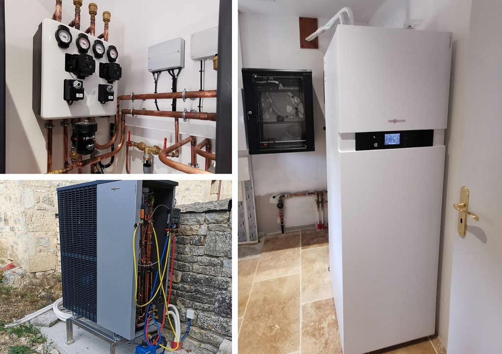 Consultez la chantier : mise en service d une pompe à chaleur viessmann 