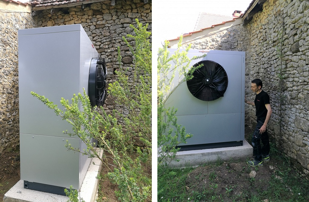 Consultez la chantier : mise en service d'une pompe à chaleur viessmann 