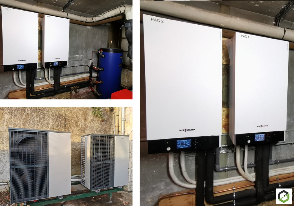 Consultez la chantier : mise en service d'une cascade pac viessmann 