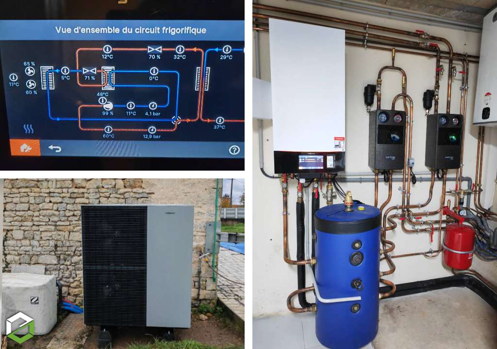 Mise en service d'une pompe à chaleur VIESSMANN 