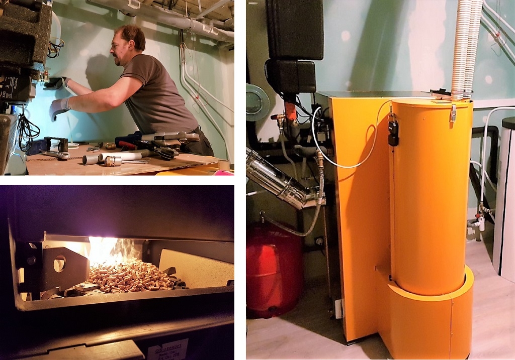 installation d'une chaudière à granulé kwb à valencin - communauté des collines du nord-dauphiné