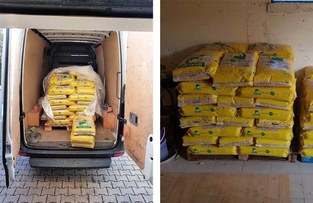 livraison de granule de bois en sac sur le nord-isère