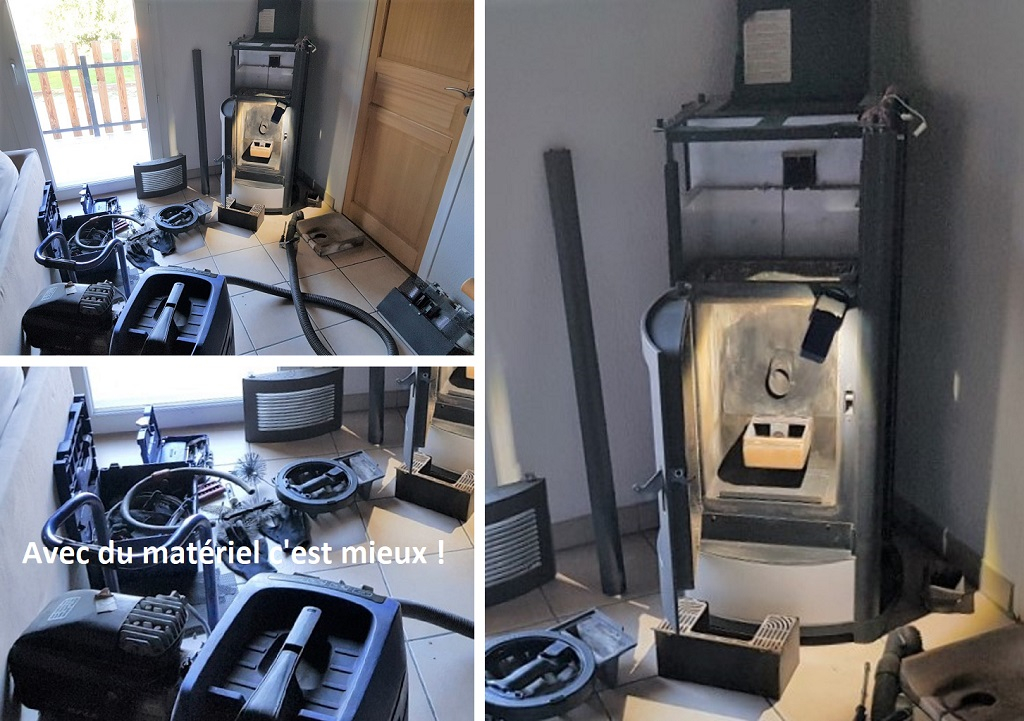 Entretien annuel d'un poêle à granules de bois pellet MCZ Club Comfort Air -Isère (38)