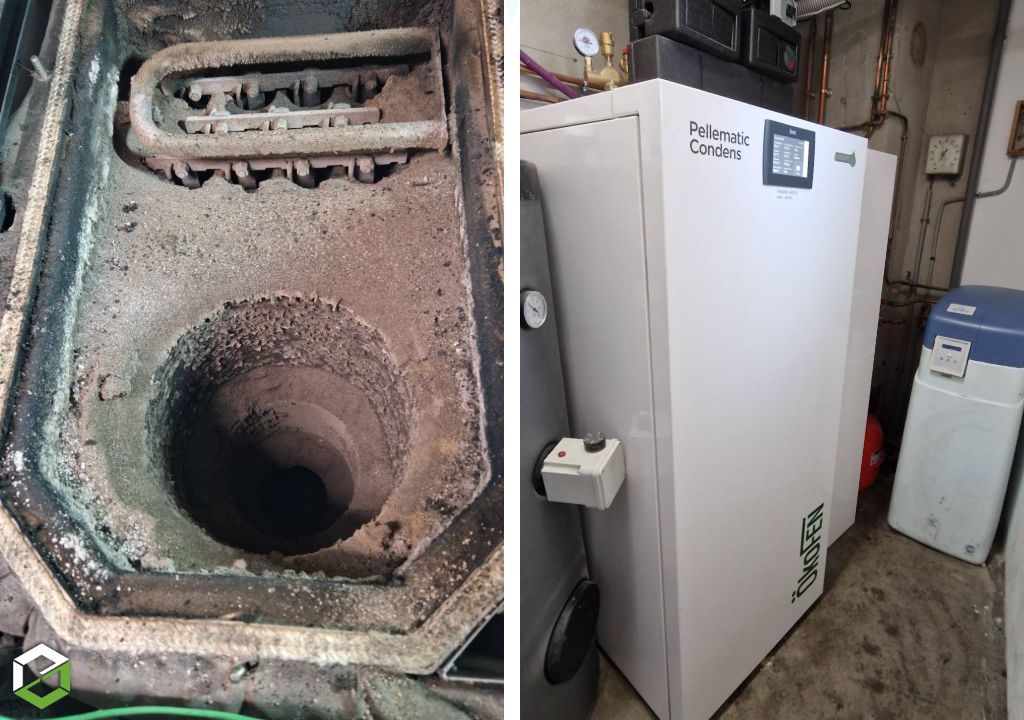 Nettoyage et entretien d'une chaudière à granulés de bois okofen maxi compact condens -Isère (38)