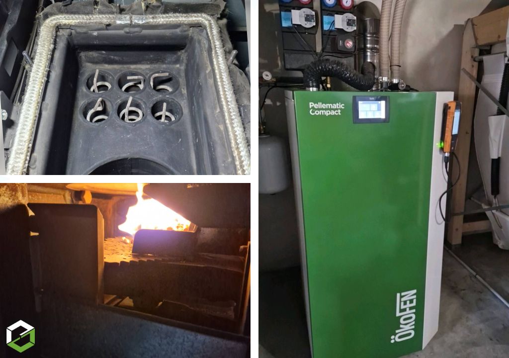Entretien d'une chaudière à granulés de bois Okofen Compact - Ramonage - RGE Qualibois