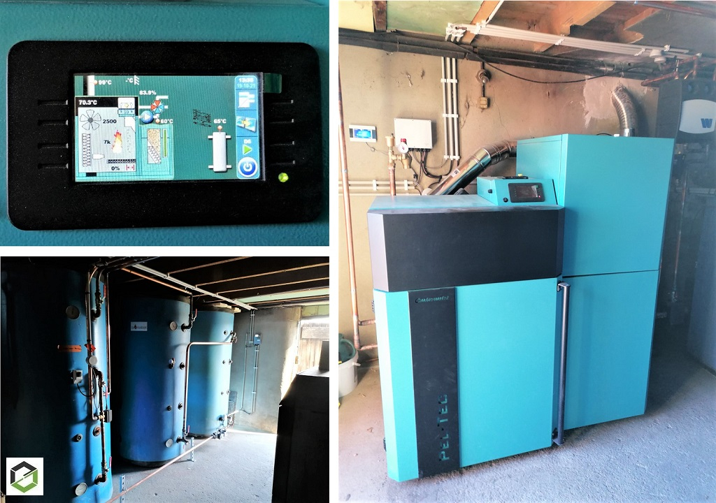 Installation d'une chaudière à Granulés Pel-Tec de chez  HS France 