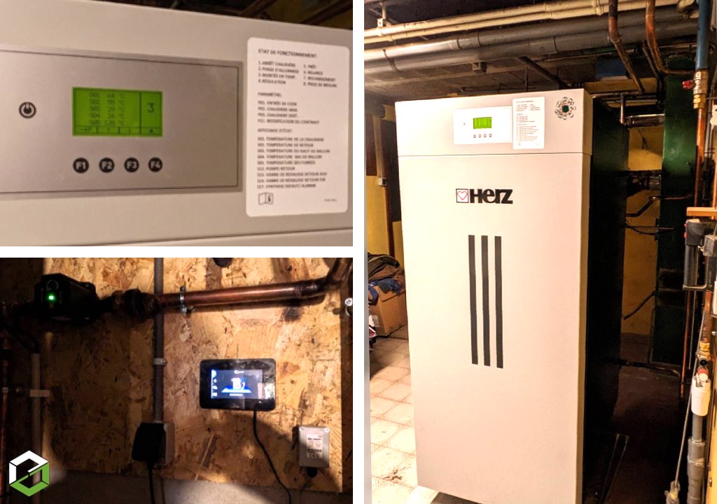 fourniture et pose d'une chaudière herz bois bûches firestar 20 lambda de 9 à 22 kw - rge qualibois