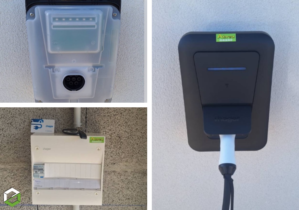Installation d’une borne de électrique Hager 7 kW monophasée-Vienne (86)
