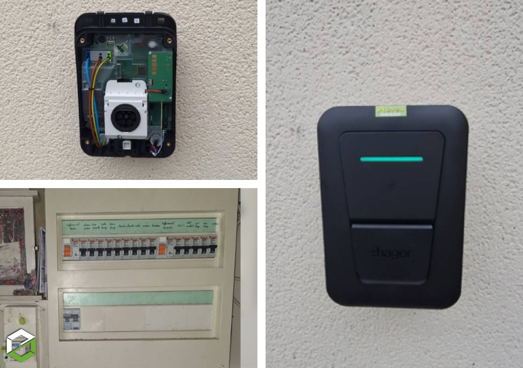 Installation d’une borne de recharge Hager 7 kW monophasée-Vienne (86)
