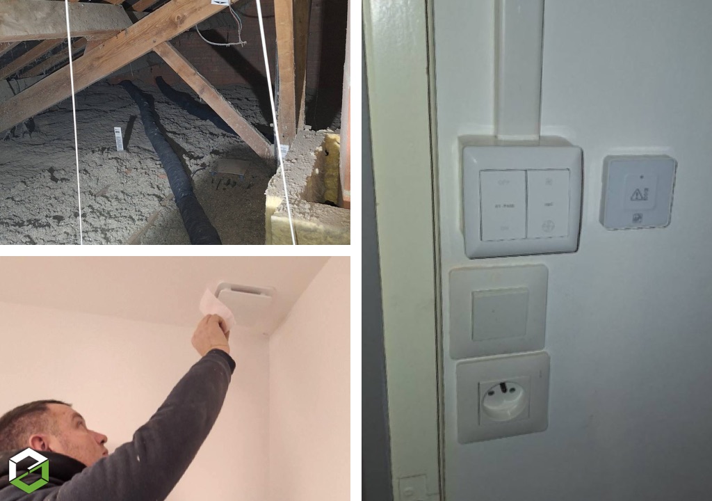 Pose d'une VMC double flux -Vienne (86)