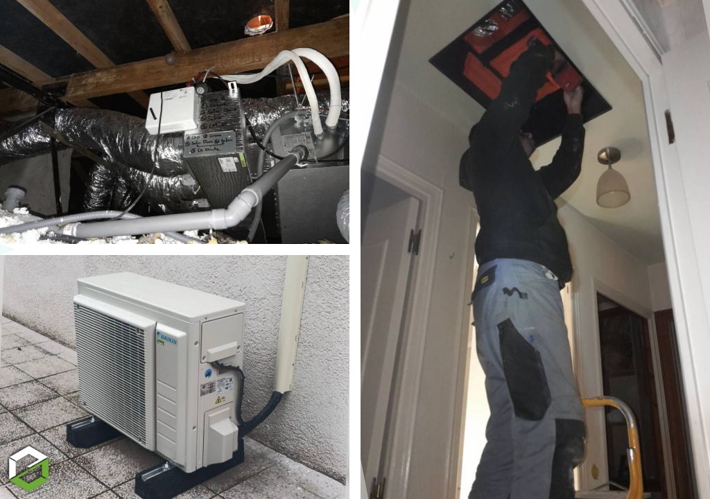 SARL Abreu J : Installation d’un système gainable Daikin