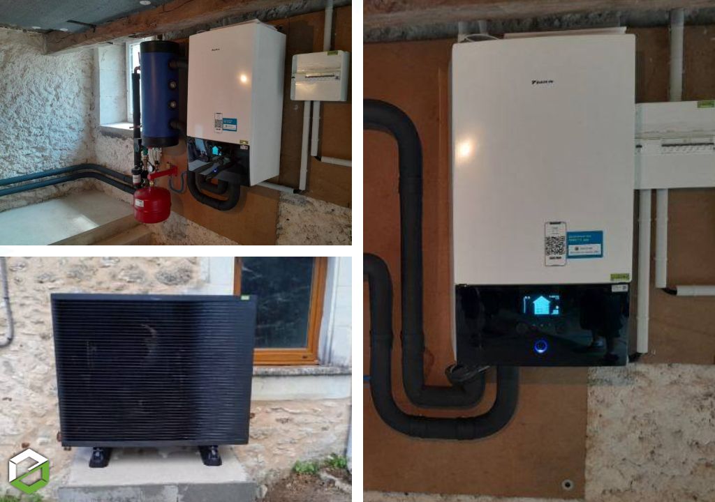 SARL Abreu J : Installation d’une pompe à chaleur haute température Daikin