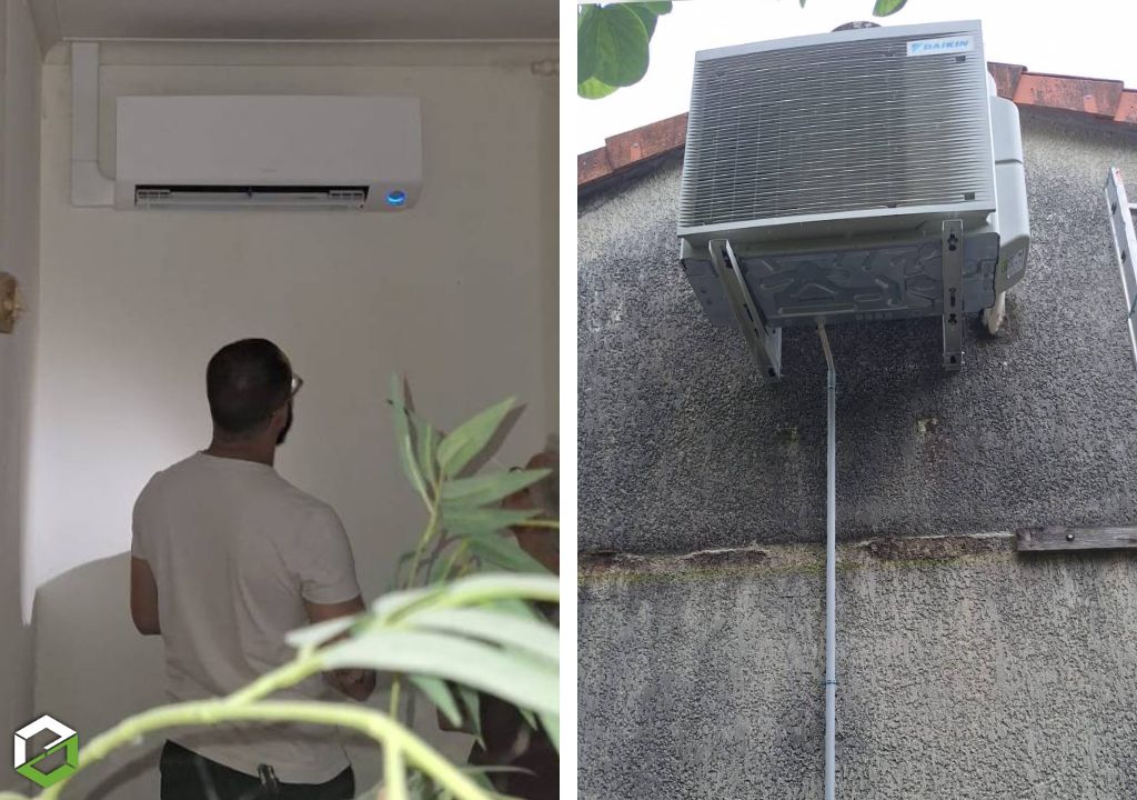 Installation d’une pompe à chaleur air/air DAIKIN Perfera
