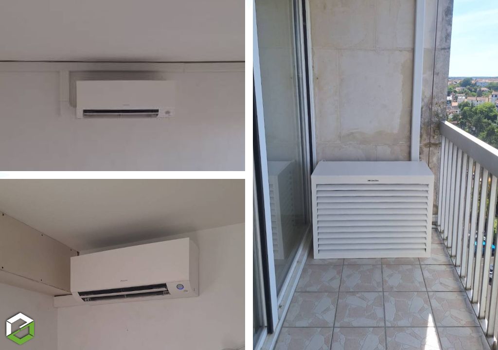 Installation d’une pompe à chaleur air air DAIKIN dans un appartement