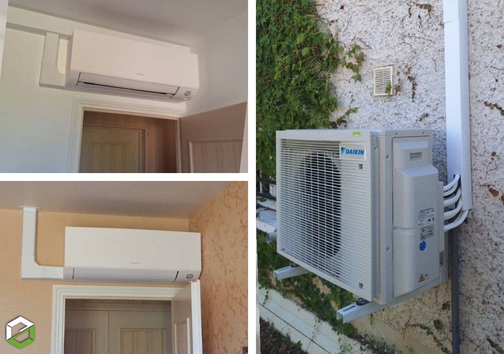 Pose d’une pompe à chaleur air/air DAIKIN Perfera