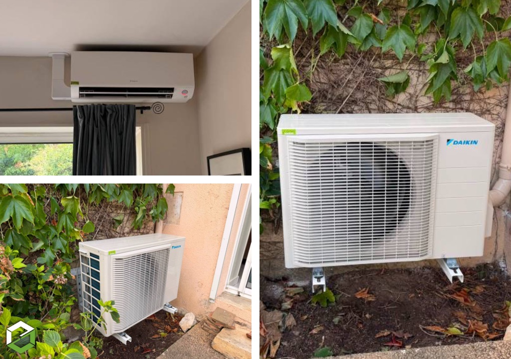 Pose d’une pompe à chaleur air/air DAIKIN Perfera
