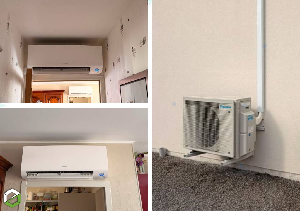 Pose d’une climatisation réversible DAIKIN Perfera