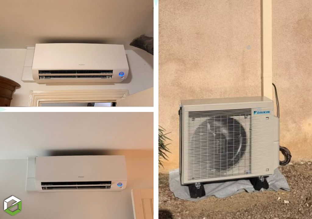 Pose d’une pompe à chaleur air/air multisplit DAIKIN Perfera