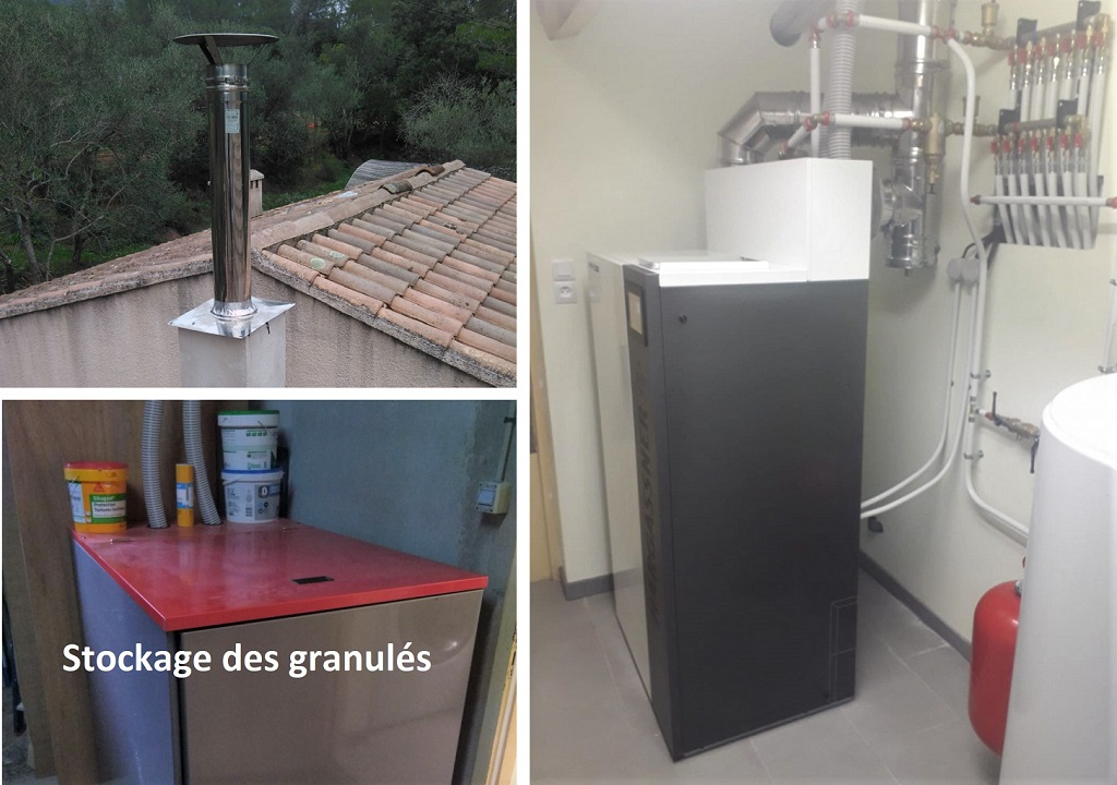 installation chaudière à granulés de bois - hargassner