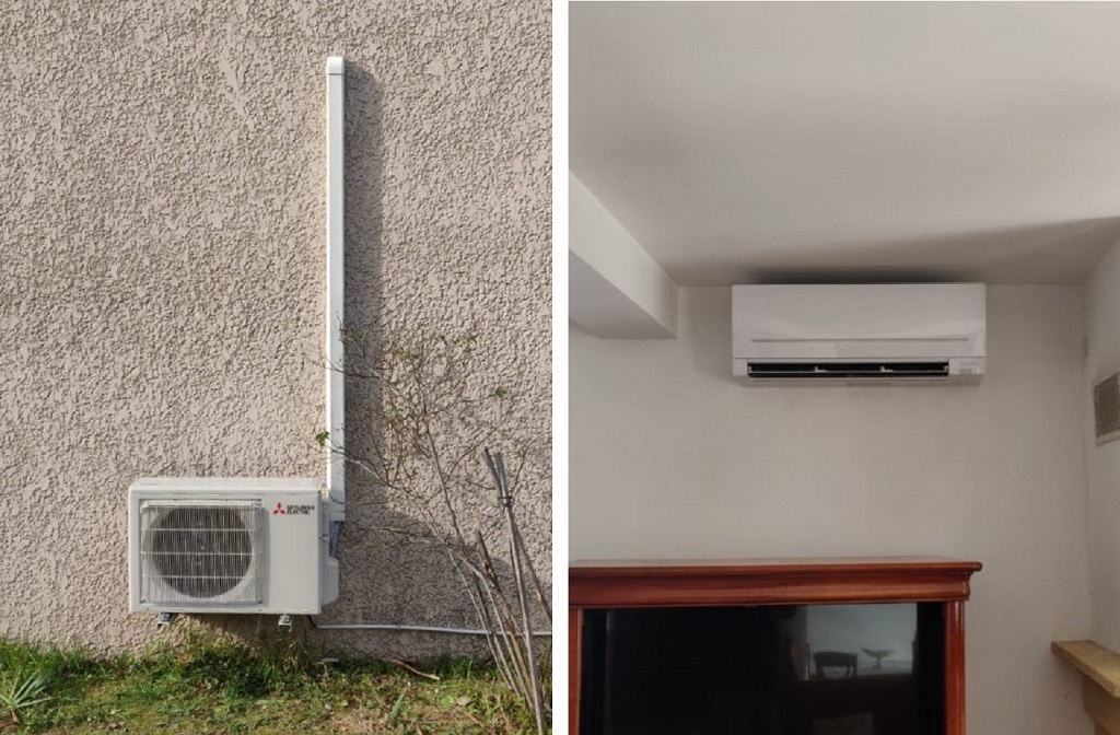 Installation d'une climatisation Monosplit Mitsubishi Electric