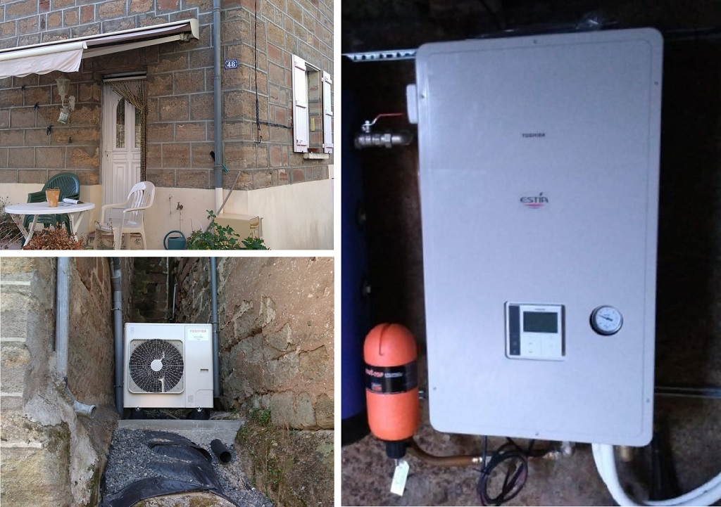 Consultez la chantier : pompe à chaleur pac air eau aérothermie toshiba 60