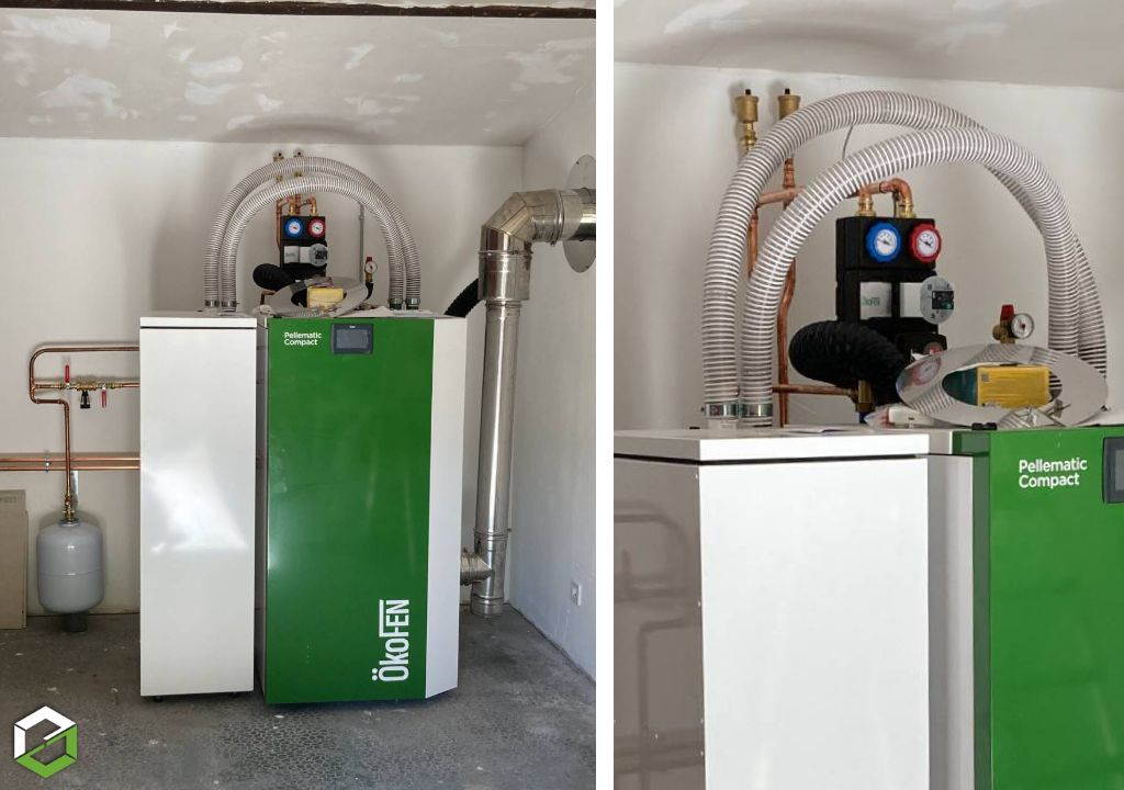 Installation d'une chaudière à granulés de bois ÖkoFEN - Entreprise RGE Qualibois-Dordogne (24)