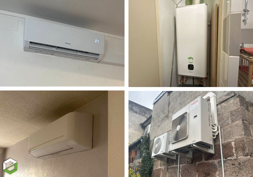 Boulevard des Energies : Climatisation de deux appartements - Pompe à Chaleur Air Air (PAC)