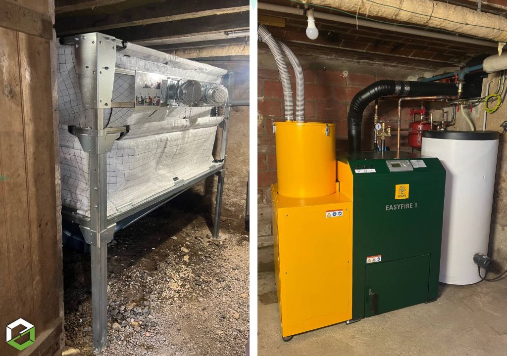 Installation d'une chaudiére à granulés de bois KWB EASYFIRE 1 USP GS15