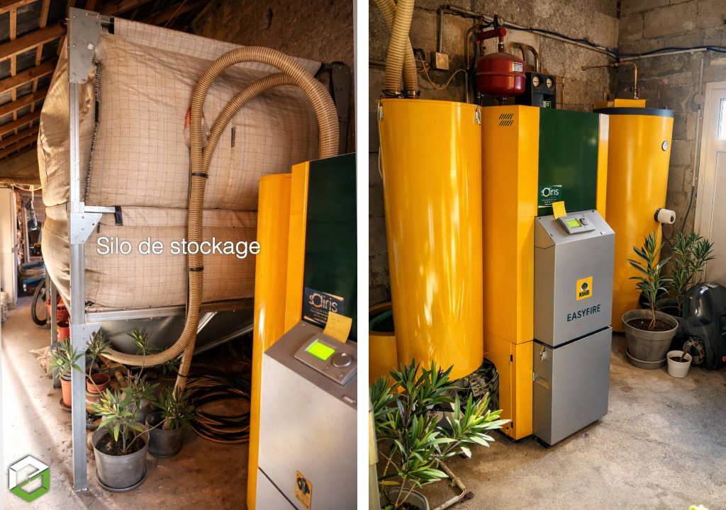 Installation d'une chaudière granulés KWB Modéle : EASYFIRE 2 GS