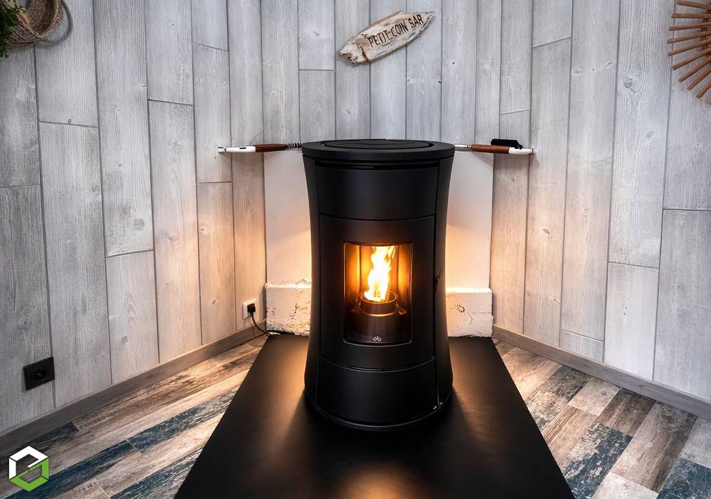 Mise en place d'un poêle à granulés EDILKAMIN Modéle : CHERIE 11