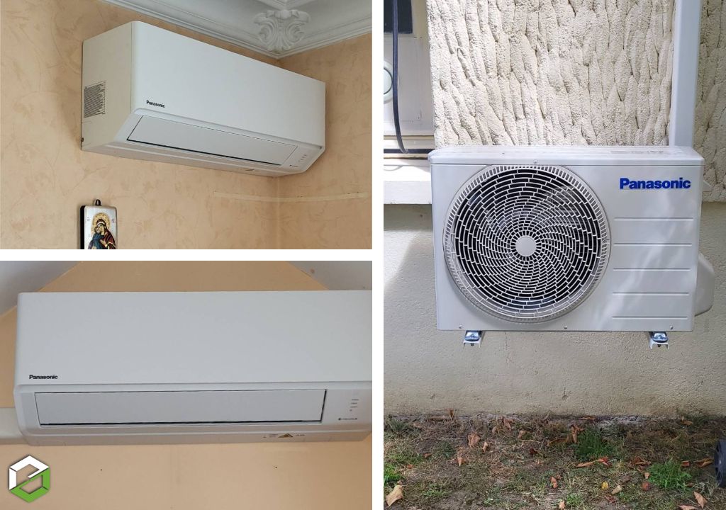 Mise en place d'une PAC air air PANASONIC par une entreprise RGE