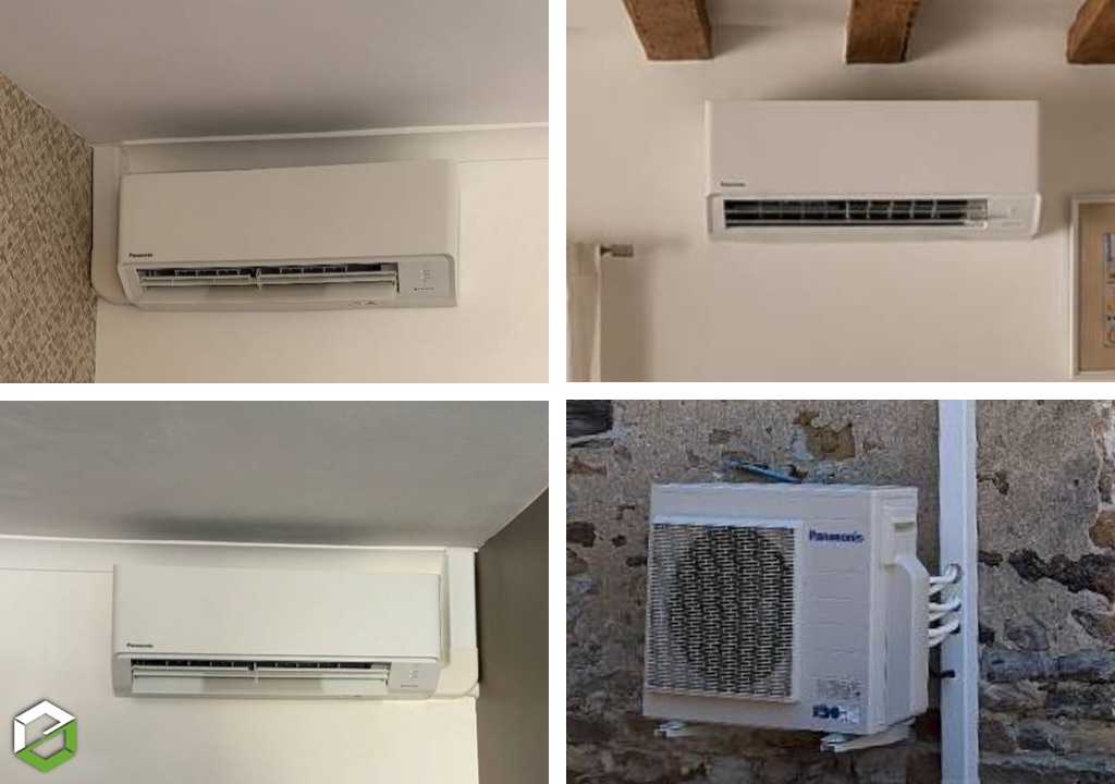 Installation d'une PAC air air Panasonic par une entreprise RGE QualiPAC
