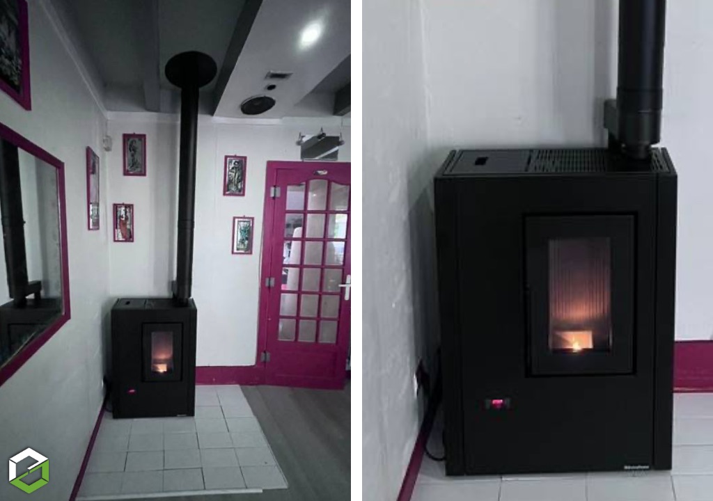 Installateur de poêle à granulés EXTRAFLAME Luisella 5.0 Maxi - Entreprise RGE Qualibois