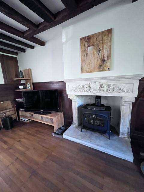 Installation d'un poêle à bois de la Marque : VERMONT CASTINGS Modèle : ENCORE FLEXBURN Entreprise RGE Qualibois 7*