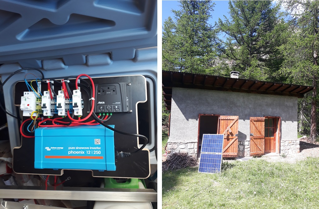 Consultez la chantier : electrification photovoltaïque d'une bergerie d'alpage en site isolé.